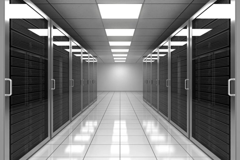 Organized server room setup for CPA firm IT infrastructure
