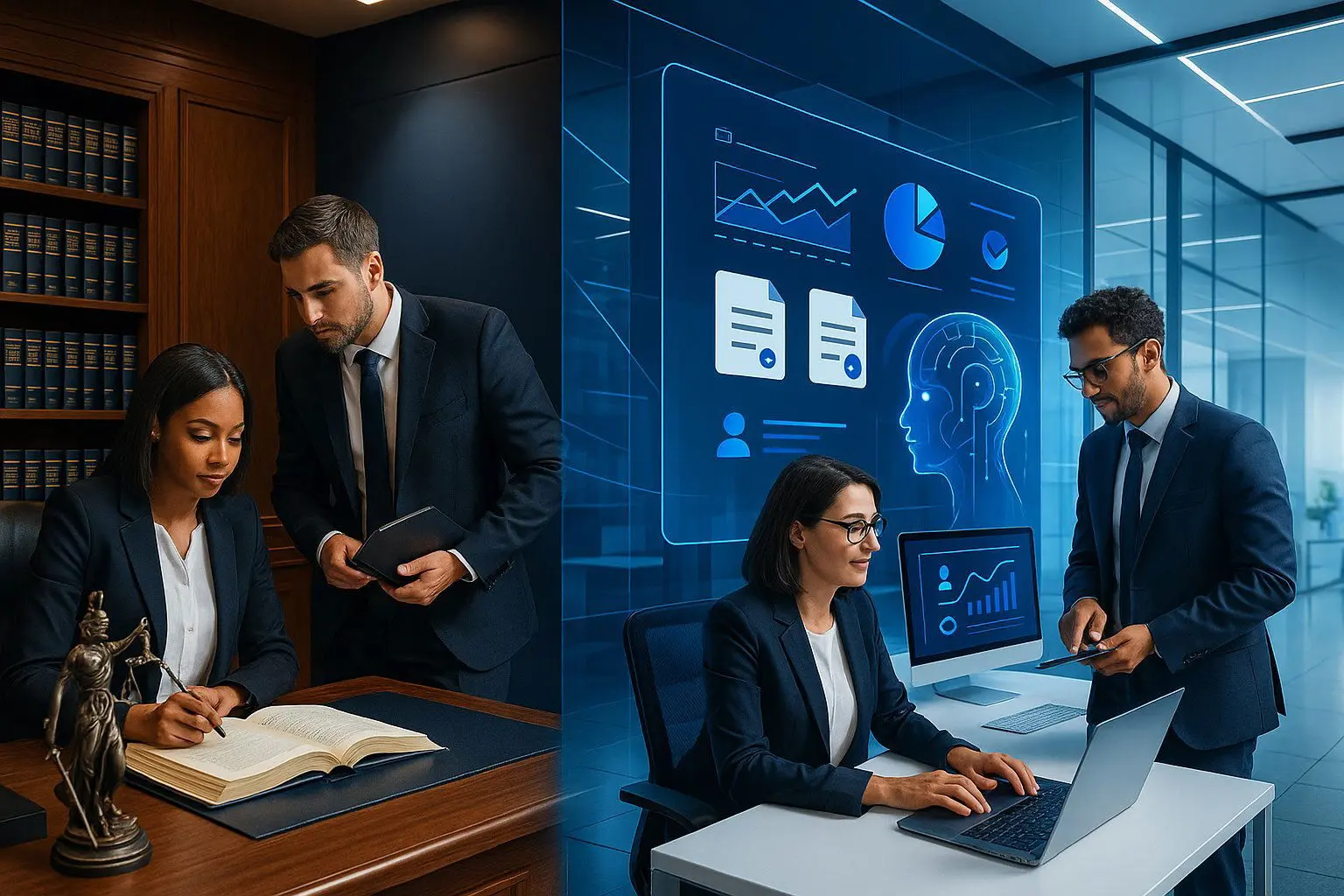 Cross‑functional IT, security, legal, and business leaders collaborating on AI risk ownership